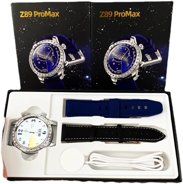 Z89 Pro Max Smart Watch: Stylish, Durable, AMOLED, Fitness, Waterproof