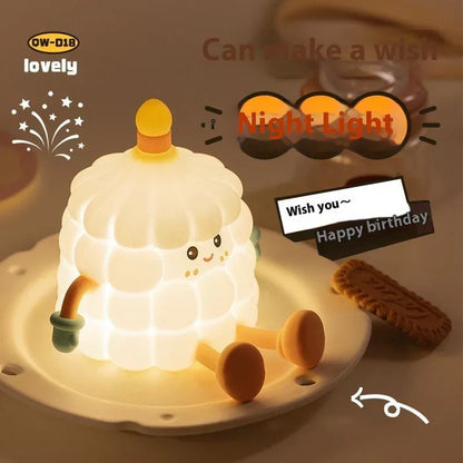 Creative glow, peaceful sleep, small lamp shines with gentle warmth.